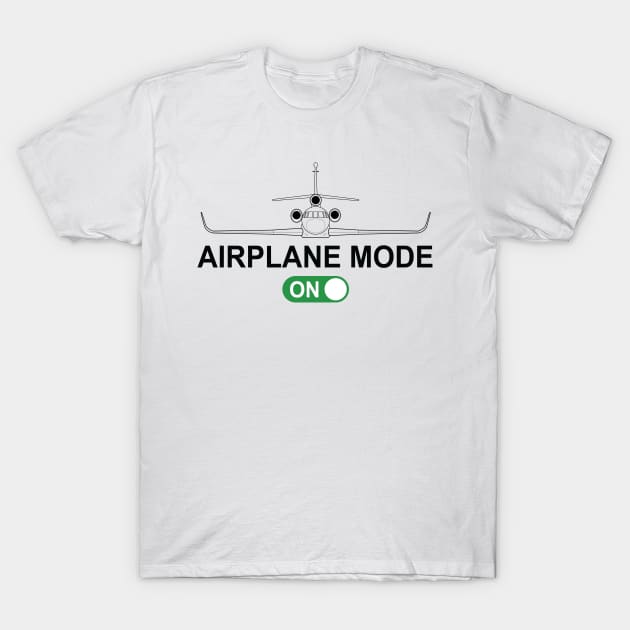 Airplane Mode One Falcon Jet T-Shirt by zehrdesigns